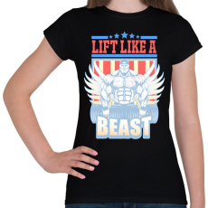 PRINTFASHION Súlyzós edzés  - Női póló - Fekete