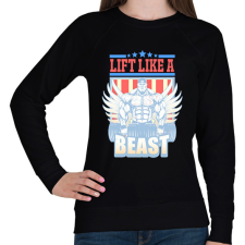 PRINTFASHION Súlyzós edzés  - Női pulóver - Fekete női pulóver, kardigán