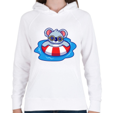 PRINTFASHION Summer chill - Női kapucnis pulóver - Fehér női pulóver, kardigán