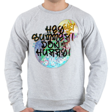 PRINTFASHION Summer feeling - Férfi pulóver - Sport szürke