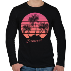 PRINTFASHION summer - Férfi hosszú ujjú póló - Fekete