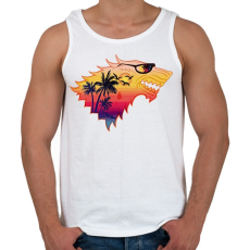 PRINTFASHION Summer is Coming - Férfi atléta - Fehér