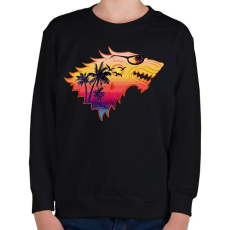 PRINTFASHION Summer is Coming - Gyerek pulóver - Fekete