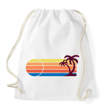 PRINTFASHION Summer palm - Sportzsák, Tornazsák - Fehér tornazsák