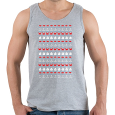PRINTFASHION SUMMER PATTERN - Férfi atléta - Sport szürke