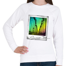 PRINTFASHION Summer Time - Női pulóver - Fehér