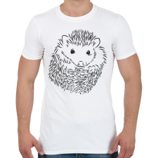PRINTFASHION Sündisznó  - Férfi póló - Fehér férfi póló