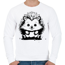PRINTFASHION Sündisznó  - Férfi pulóver - Fehér
