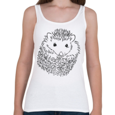 PRINTFASHION Sündisznó  - Női atléta - Fehér női trikó