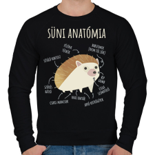 PRINTFASHION Süni anatómia - Férfi pulóver - Fekete férfi pulóver, kardigán