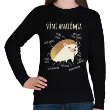 PRINTFASHION Süni anatómia - Női pulóver - Fekete női pulóver, kardigán