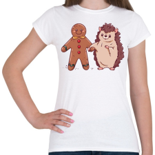 PRINTFASHION Süni és mézeskalács - Női póló - Fehér női póló