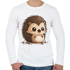 PRINTFASHION süni - Férfi hosszú ujjú póló - Fehér férfi póló