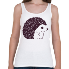 PRINTFASHION Süni - Női atléta - Fehér női trikó