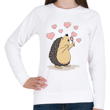 PRINTFASHION Süni - Női pulóver - Fehér női pulóver, kardigán