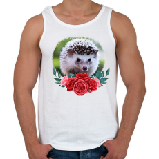 PRINTFASHION Süni virággal - Férfi atléta - Fehér