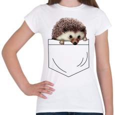 PRINTFASHION Süni zsebben - Női póló - Fehér