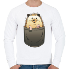 PRINTFASHION Süni zsebminta - Férfi pulóver - Fehér férfi pulóver, kardigán