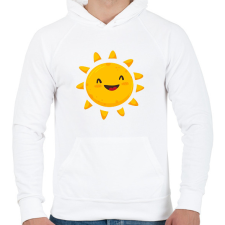 PRINTFASHION sunn - Férfi kapucnis pulóver - Fehér férfi pulóver, kardigán