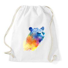 PRINTFASHION Sunny bear - Sportzsák, Tornazsák - Fehér tornazsák