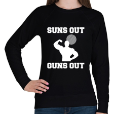 PRINTFASHION Suns Out Guns Out - Női pulóver - Fekete női pulóver, kardigán
