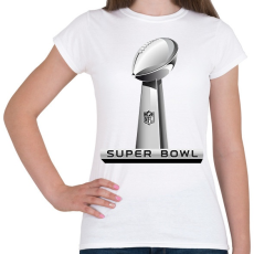 PRINTFASHION Super Bowl logo - Női póló - Fehér