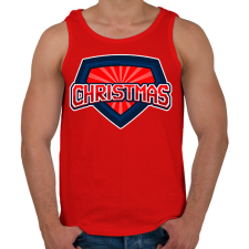 PRINTFASHION SUPER CHRISTMAS 2 - Férfi atléta - Piros atléta, trikó