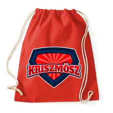 PRINTFASHION SUPER KRISZMÖSZ - Sportzsák, Tornazsák - Piros tornazsák