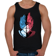 PRINTFASHION Super Saiyan Blue VS Super Saiyan Rose - Férfi atléta - Fekete atléta, trikó