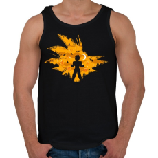 PRINTFASHION Super Saiyan - Férfi atléta - Fekete