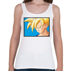 PRINTFASHION Super Saiyan Goku - Női atléta - Fehér