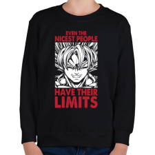 PRINTFASHION Super Saiyan Son Goku - Gyerek pulóver - Fekete gyerek pulóver, kardigán