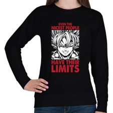 PRINTFASHION Super Saiyan Son Goku - Női pulóver - Fekete női pulóver, kardigán