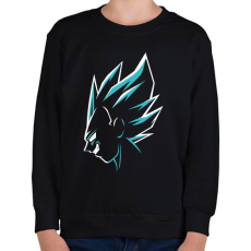 PRINTFASHION Super Saiyan Vegeta - Gyerek pulóver - Fekete