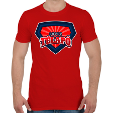 PRINTFASHION SUPER TÉLAPÓ - Férfi póló - Piros férfi póló