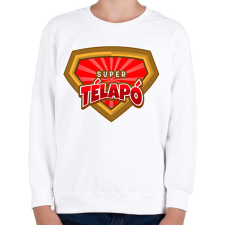 PRINTFASHION SUPER TÉLAPÓ - Gyerek pulóver - Fehér gyerek pulóver, kardigán