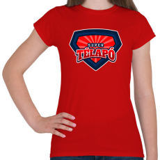 PRINTFASHION SUPER TÉLAPÓ - Női póló - Piros