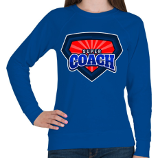 PRINTFASHION SUPERCOACH - Női pulóver - Királykék