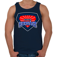PRINTFASHION SUPERHORGÁSZ - Férfi atléta - Sötétkék atléta, trikó