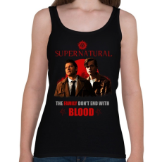 PRINTFASHION supernatural castial and jack - Női atléta - Fekete