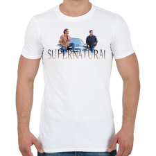 PRINTFASHION Supernatural - Férfi póló - Fehér férfi póló