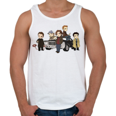 PRINTFASHION Supernatural - Odaát - Férfi atléta - Fehér