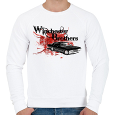 PRINTFASHION Supernatural - Odaát - Férfi pulóver - Fehér