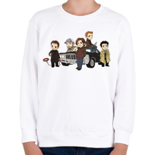 PRINTFASHION Supernatural - Odaát - Gyerek pulóver - Fehér gyerek pulóver, kardigán