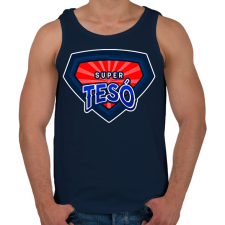 PRINTFASHION SUPERTESO2 - Férfi atléta - Sötétkék atléta, trikó