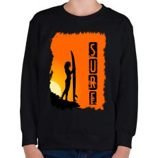 PRINTFASHION SURF2 - Gyerek pulóver - Fekete