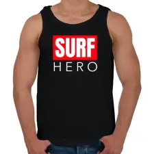 PRINTFASHION SURF HERO - Férfi atléta - Fekete atléta, trikó
