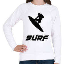 PRINTFASHION SURF - Női pulóver - Fehér női pulóver, kardigán
