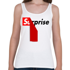 PRINTFASHION Surprise - Női atléta - Fehér női trikó