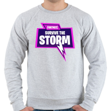 PRINTFASHION Survive the Storm - Férfi pulóver - Sport szürke férfi pulóver, kardigán